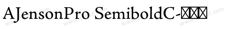 AJensonPro SemiboldC字体转换